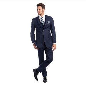 Tazio Italy Elegant Dark Blue Men's Slim Fit Suit